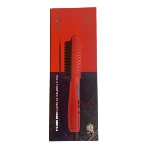 Royale Luxury Ceramic Hair Straightener Brush Genius Heating Element Ion Tech